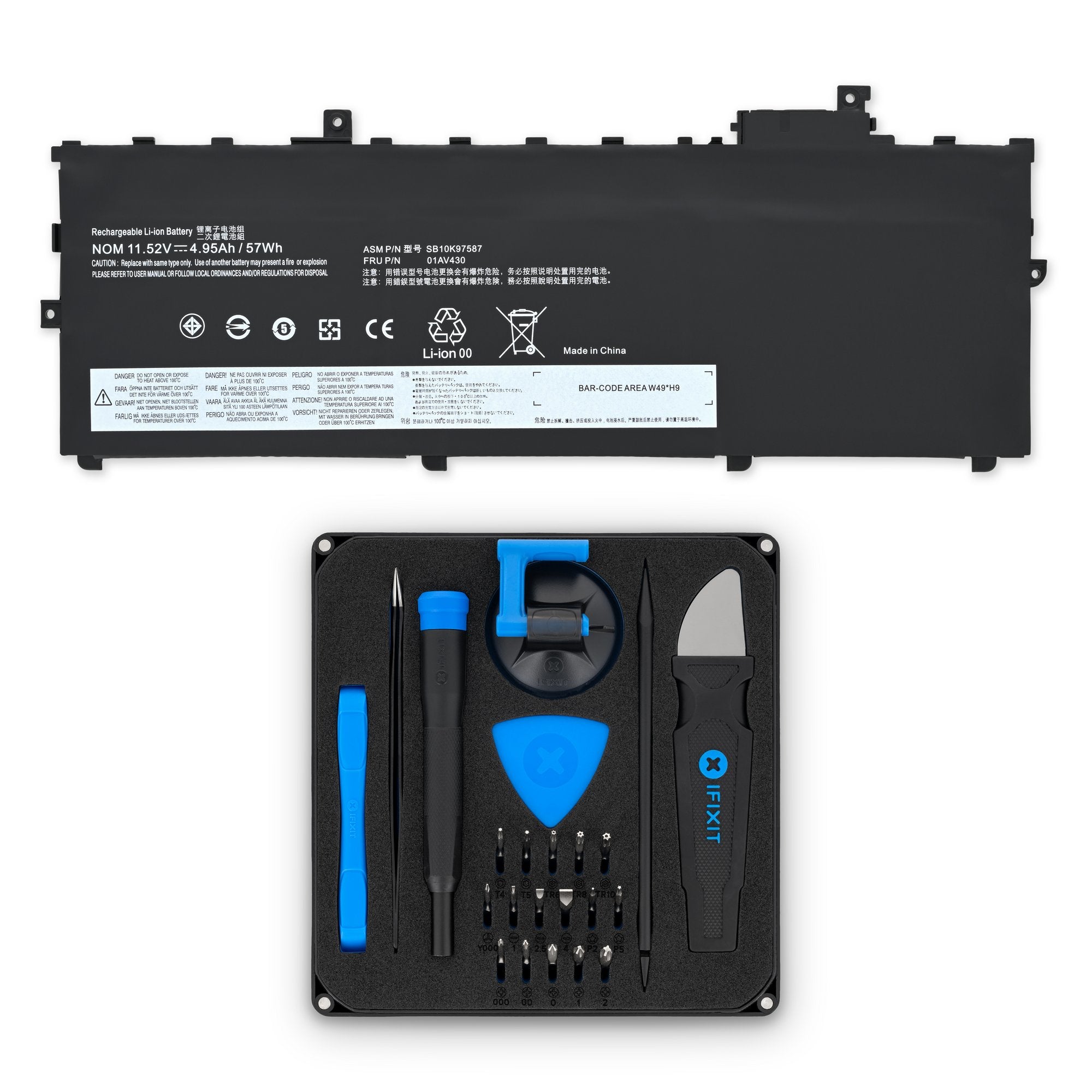 Lenovo ThinkPad X1 Carbon Gen 5 and 6 Battery New Fix Kit