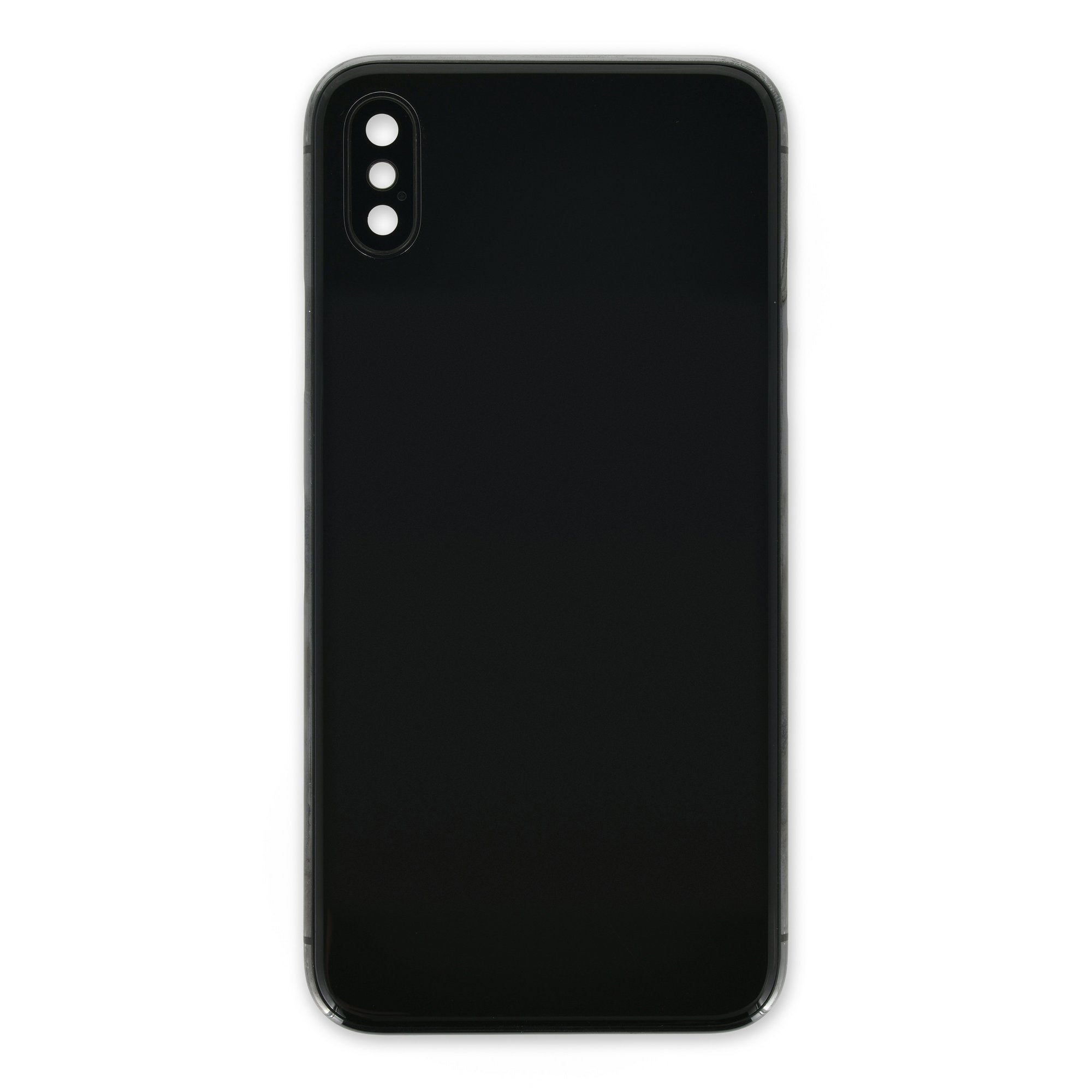 iPhone X Aftermarket Blank Rear Case Glossy Black New Without Cables