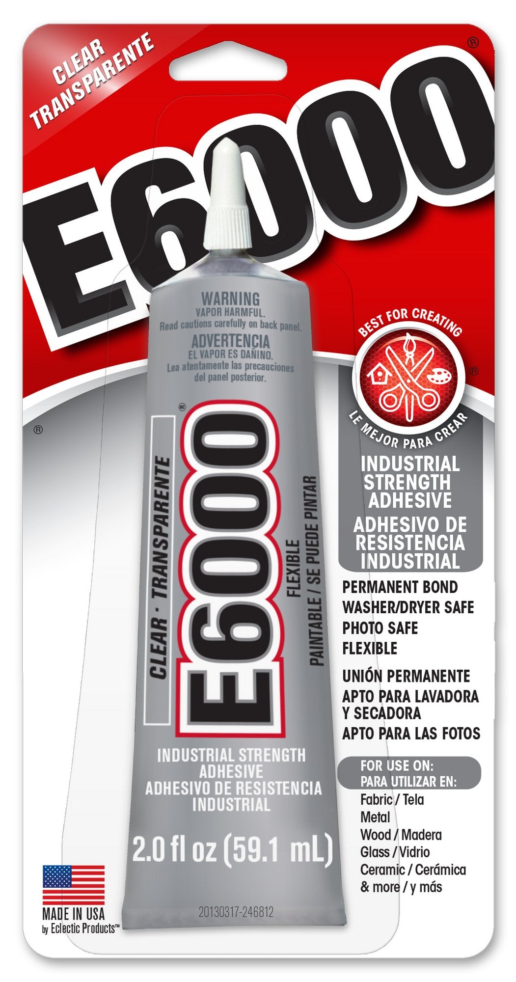 E6000 Adhesive Glue New 59.1 mL