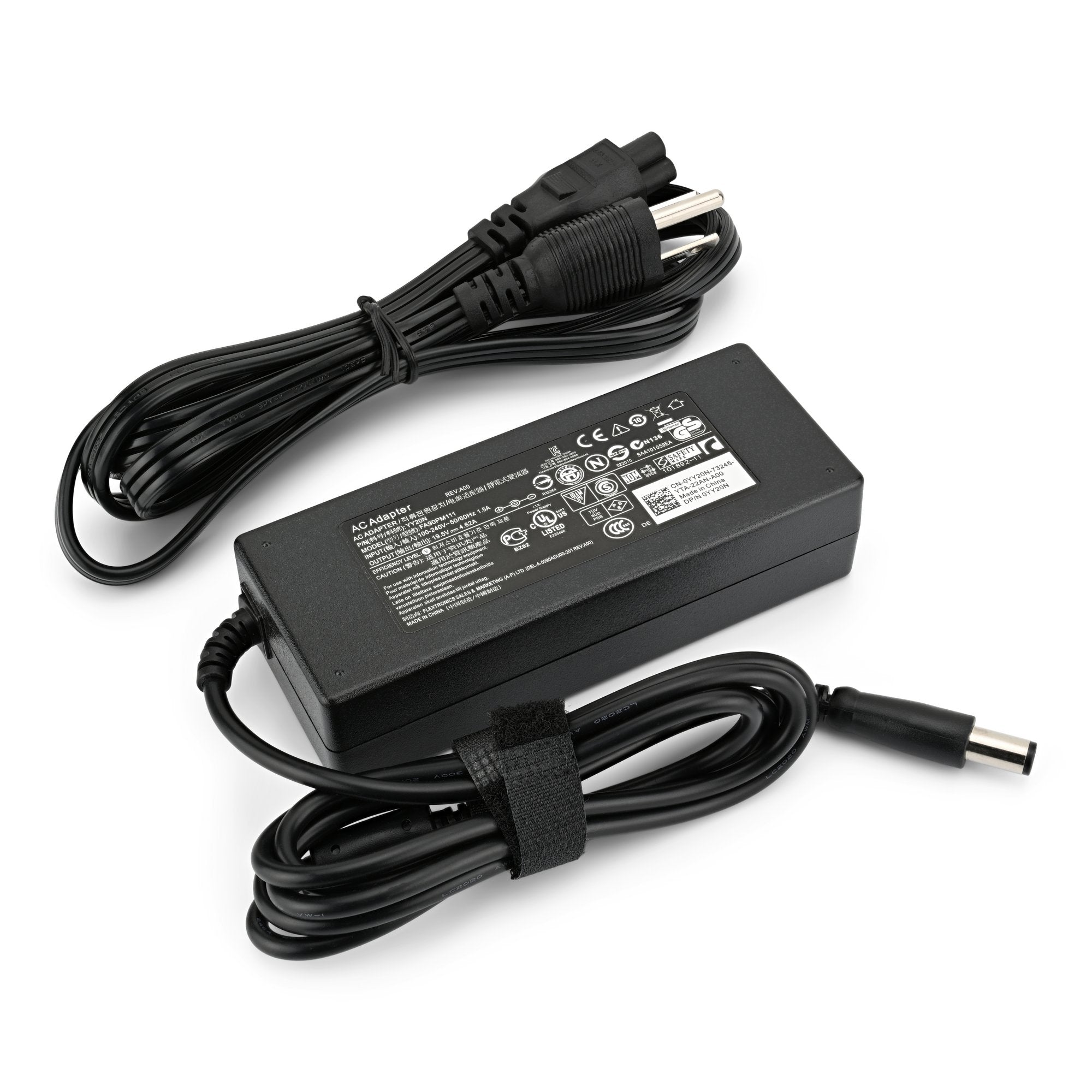 19.5V 4.62A 90W AC Adapter/Charger (Tip: 7.4mm x 5.0mm) for Select Dell Laptops New