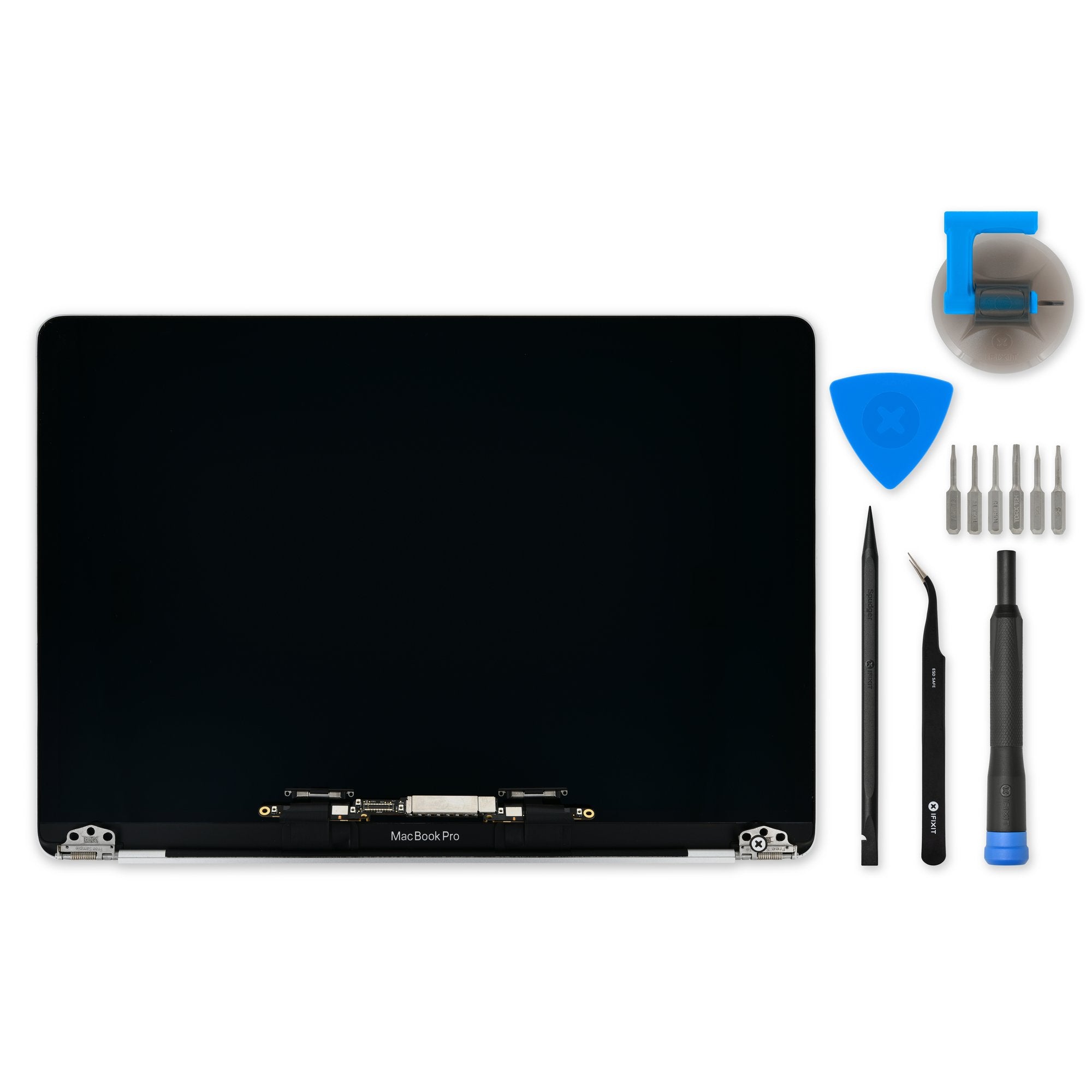 MacBook Pro 13" Retina (Mid 2018-Mid 2019) Display Assembly Silver Used, Premium Fix Kit