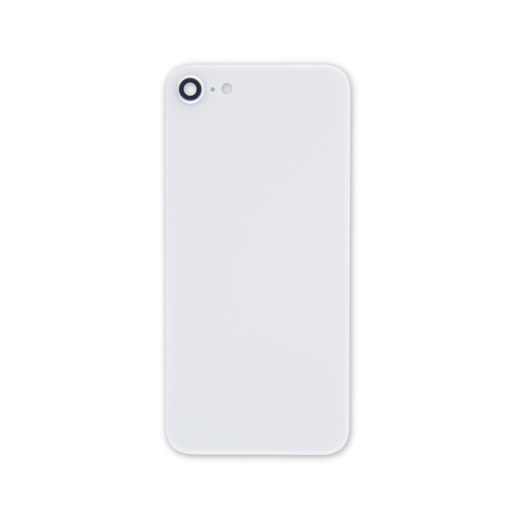 iPhone 8 Aftermarket Blank Rear Glass Panel with Camera Lens White New