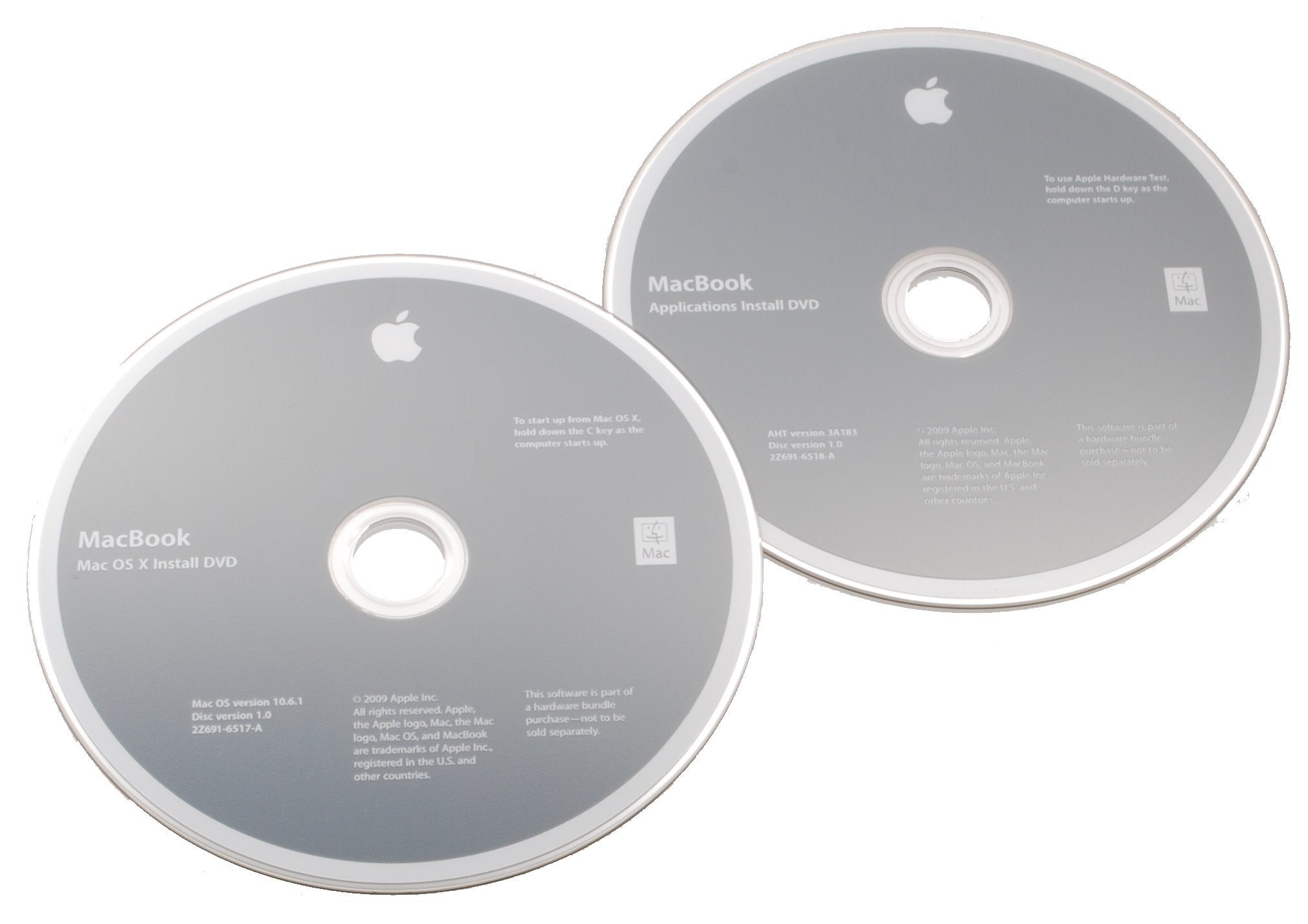 MacBook Unibody (A1342 Late 2009) Restore DVDs