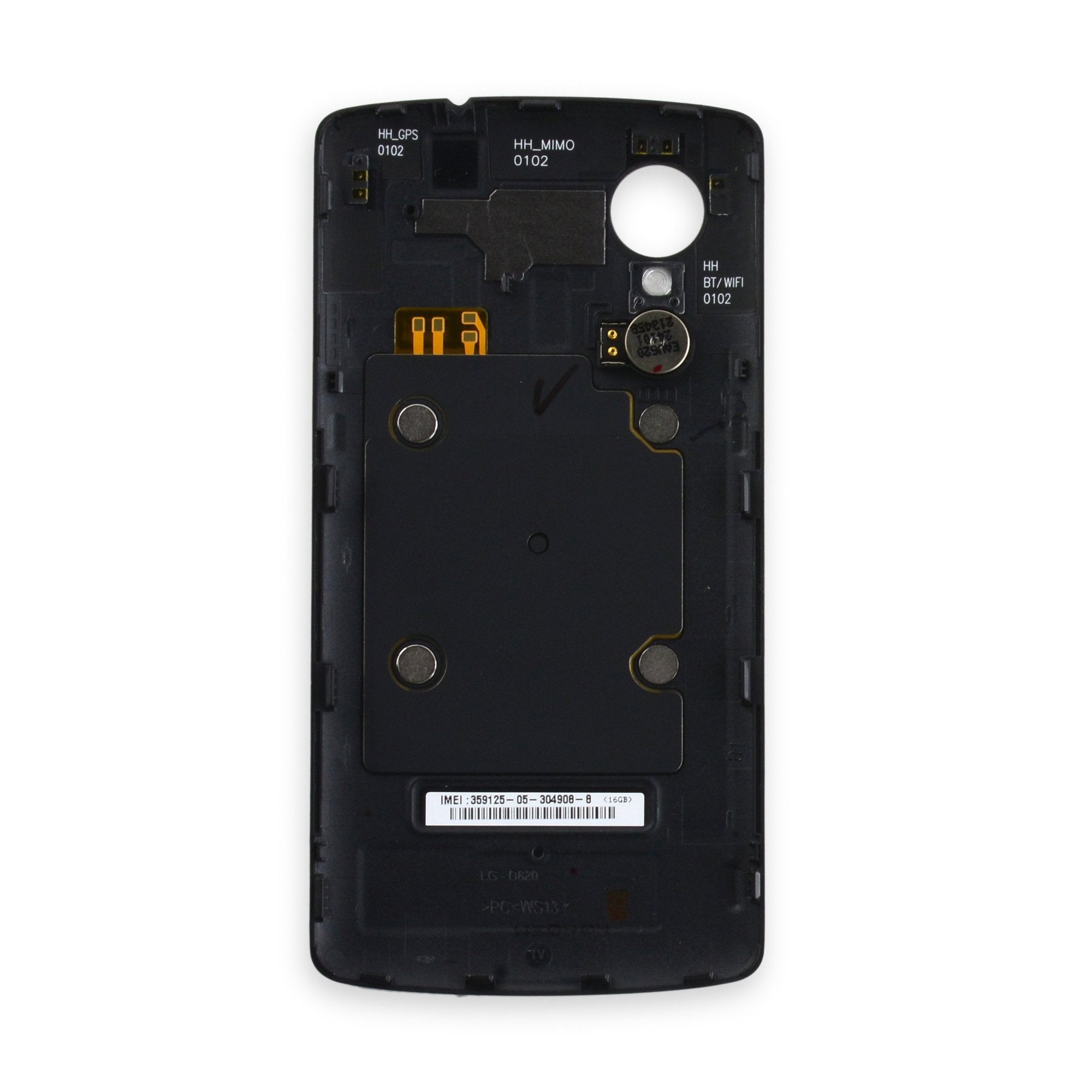 Nexus 5 Rear Panel Black Used, A-Stock