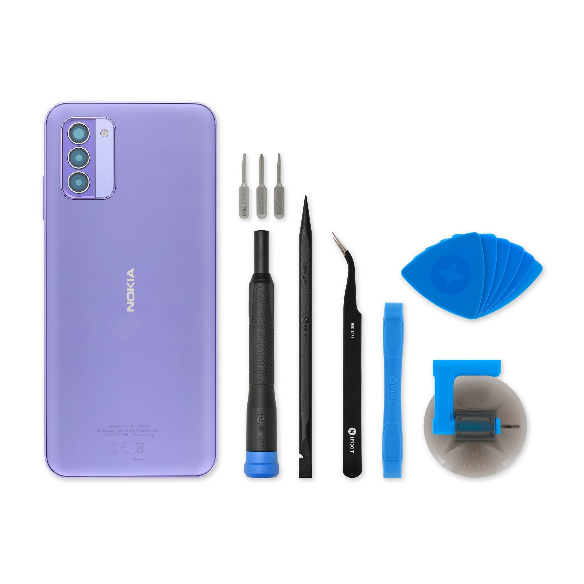Nokia G42 5G (TA-1581 Dual SIM) Rear Cover Purple New Fix Kit
