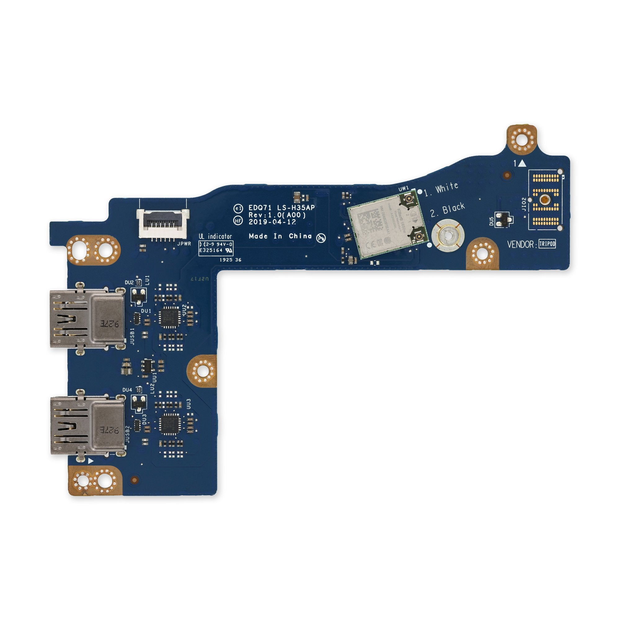 Dell Alienware m17 R2 I/O Board - THCRT New