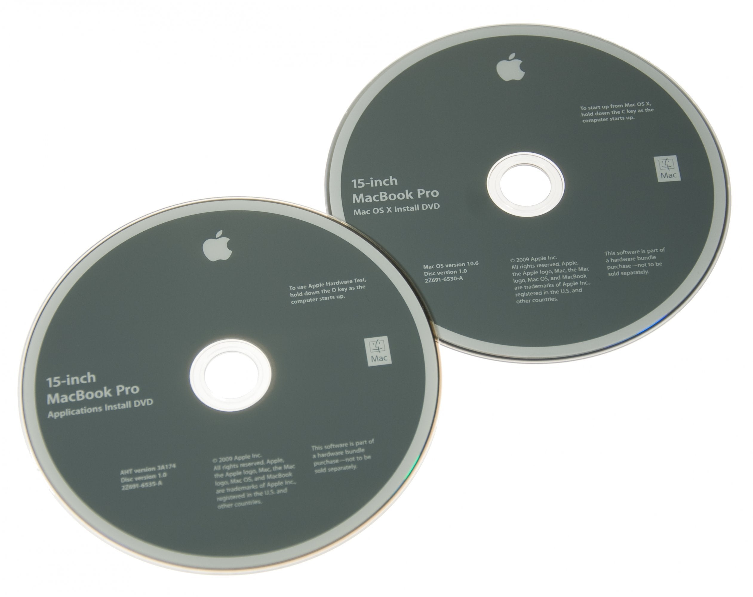 MacBook Pro 15" Unibody (Mid 2009) Restore DVDs