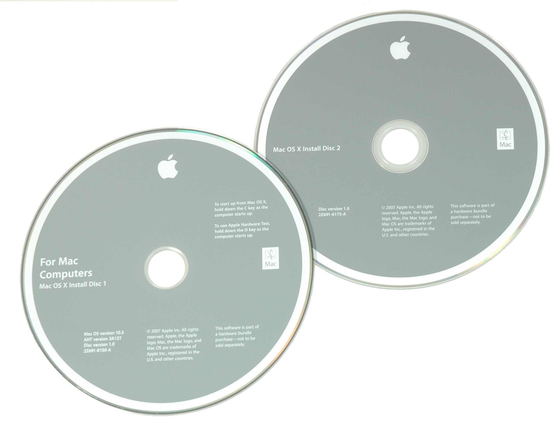 MacBook Pro 15" (Model A1226) Leopard Restore DVDs