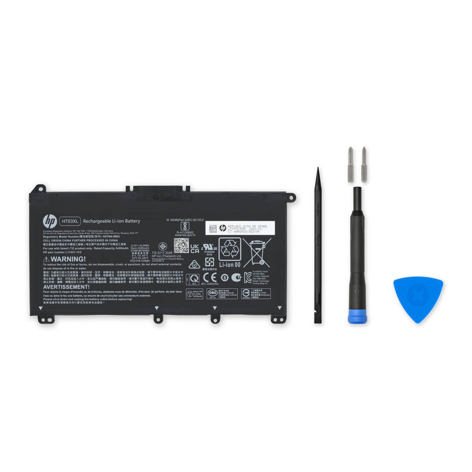 HP HT03XL Battery - Genuine New Fix Kit