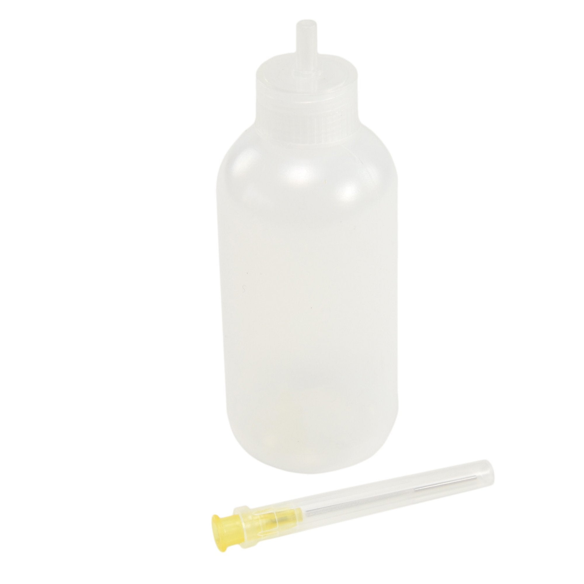 Gluing Bottles with Needle Tips for Precision Application