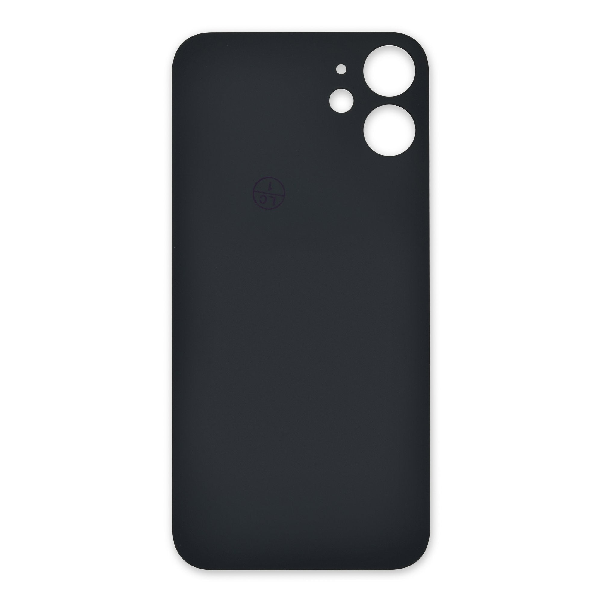 iPhone 12 mini Aftermarket Blank Rear Glass Panel Black New