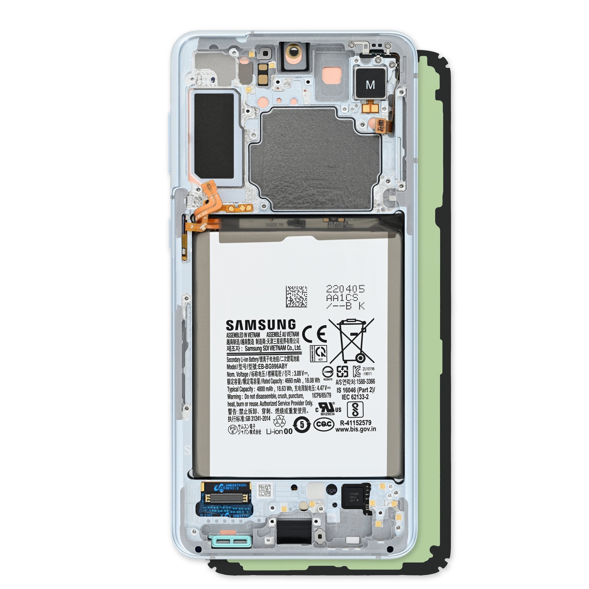 Samsung Galaxy S21+ (USA) Screen and Battery - Genuine Silver New Part Only