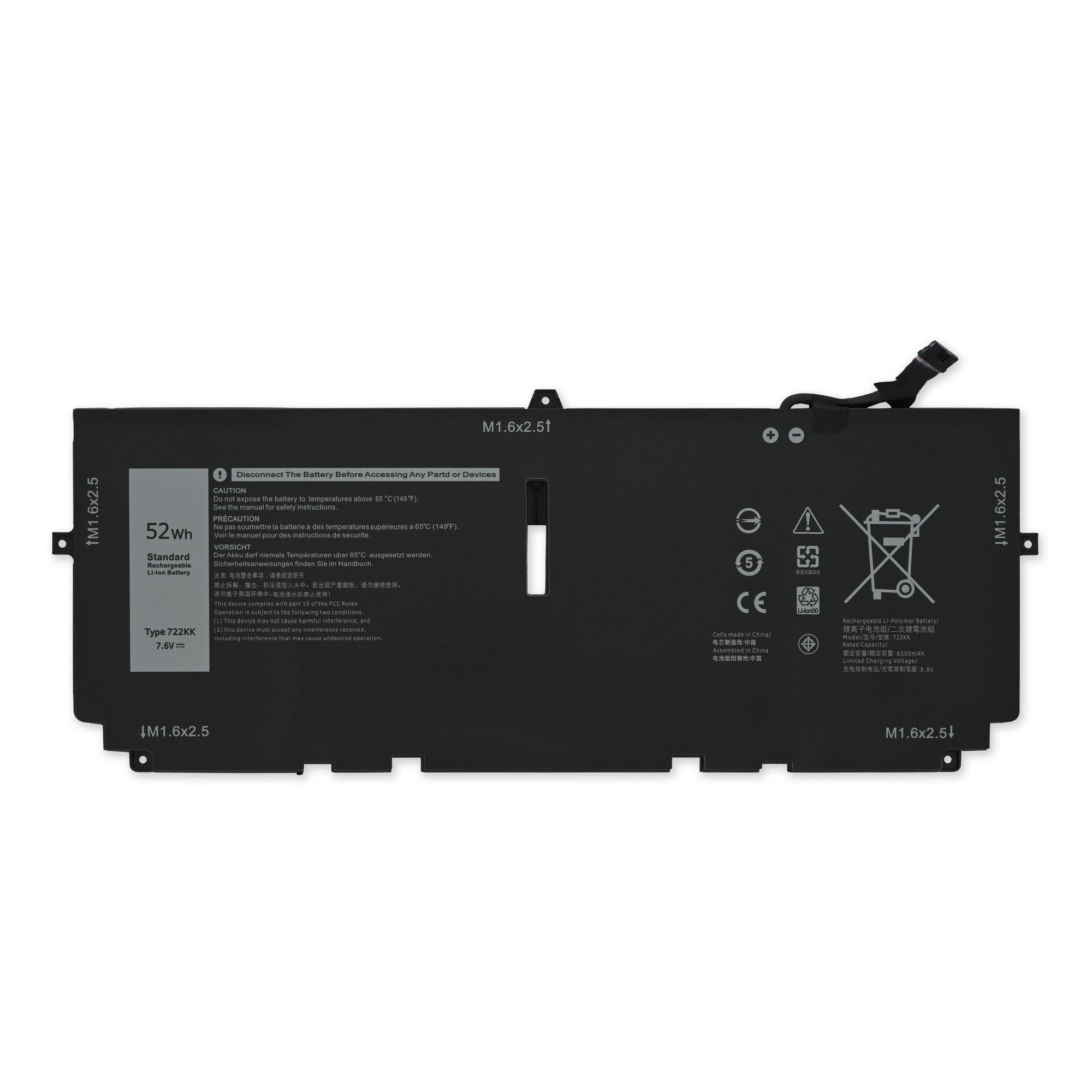 Dell XPS 13 9300 and 9310 Battery New Part Only