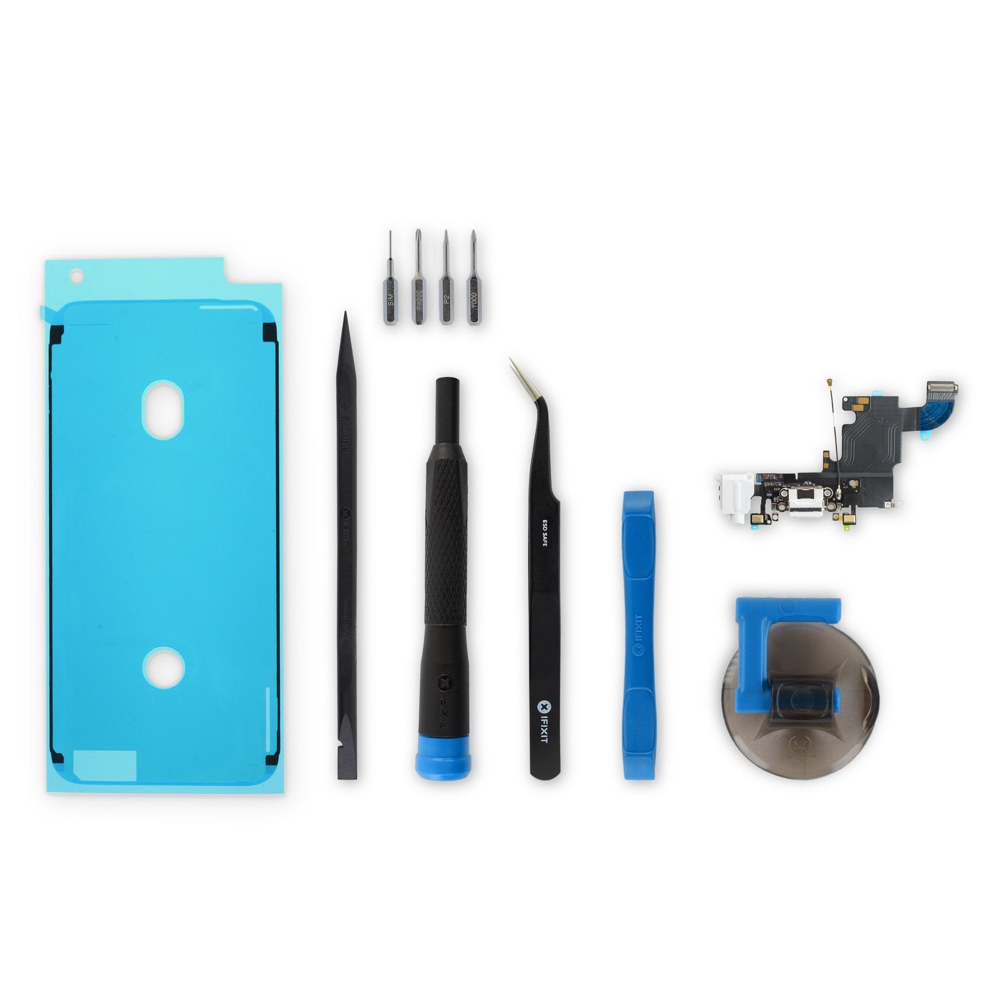 iPhone 6s Lightning Connector and Headphone Jack White New Fix Kit