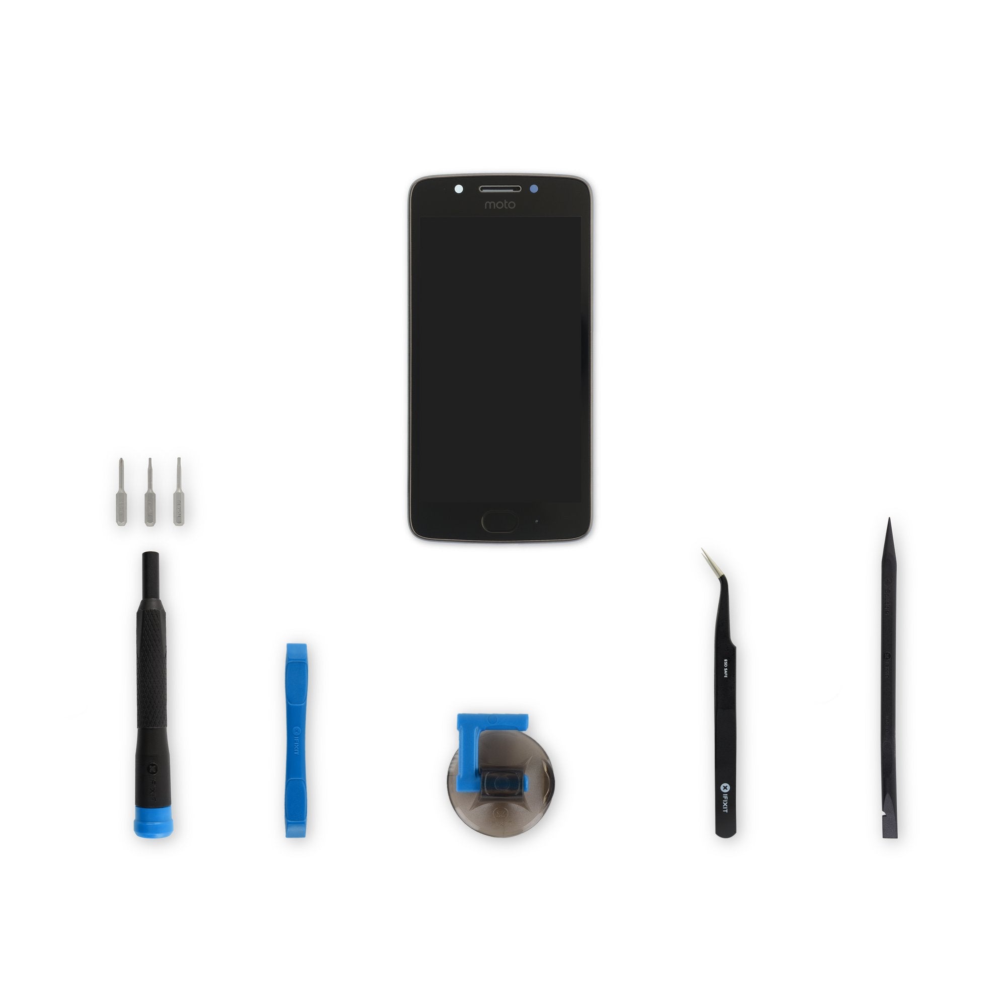 Moto G5 Screen - Genuine Black New Fix Kit
