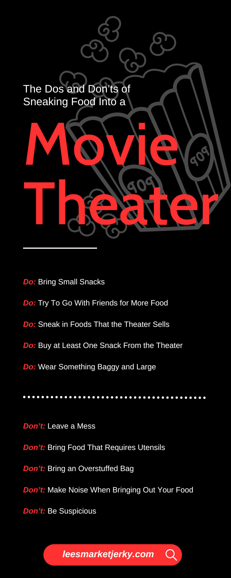 The Dos and Don’ts of Sneaking Food Into a Movie Theater