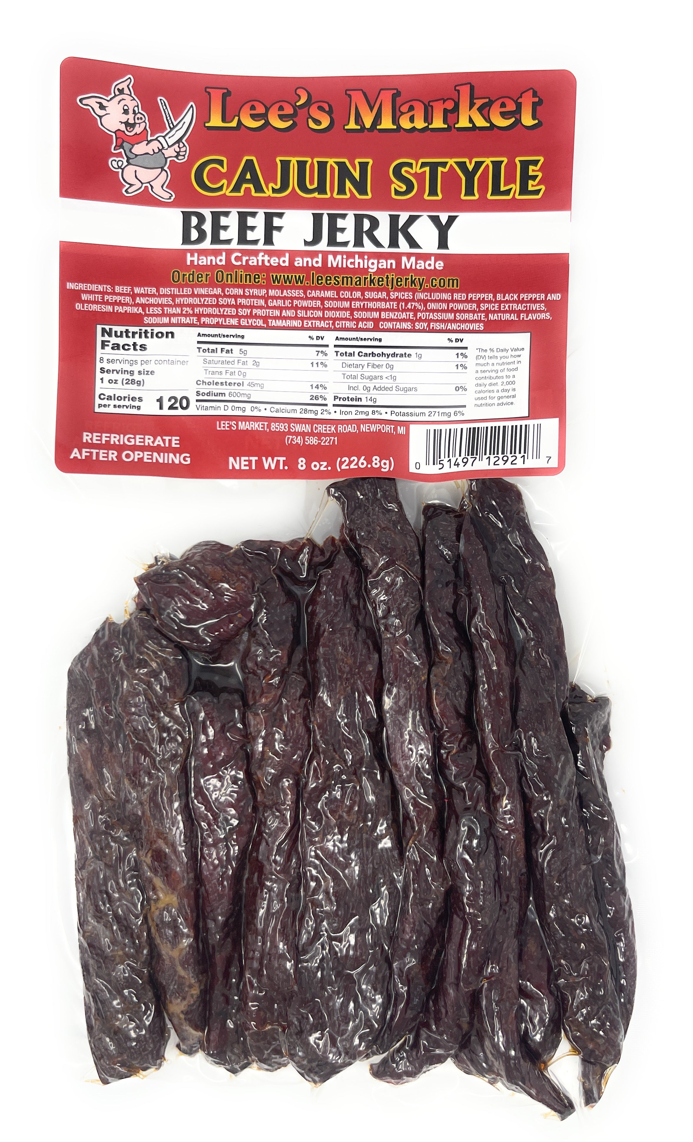 Cajun Style Beef Jerky - Lees Market Jerky product image