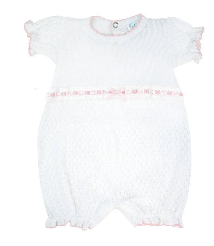 Knit Bubble with Eyelet Trim