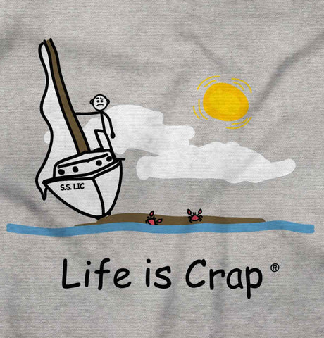 Beached Boat Ladies Funny T-Shirt