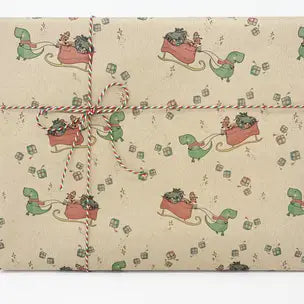 Wrapping Paper Sheets -- Recycled Kraft Paper