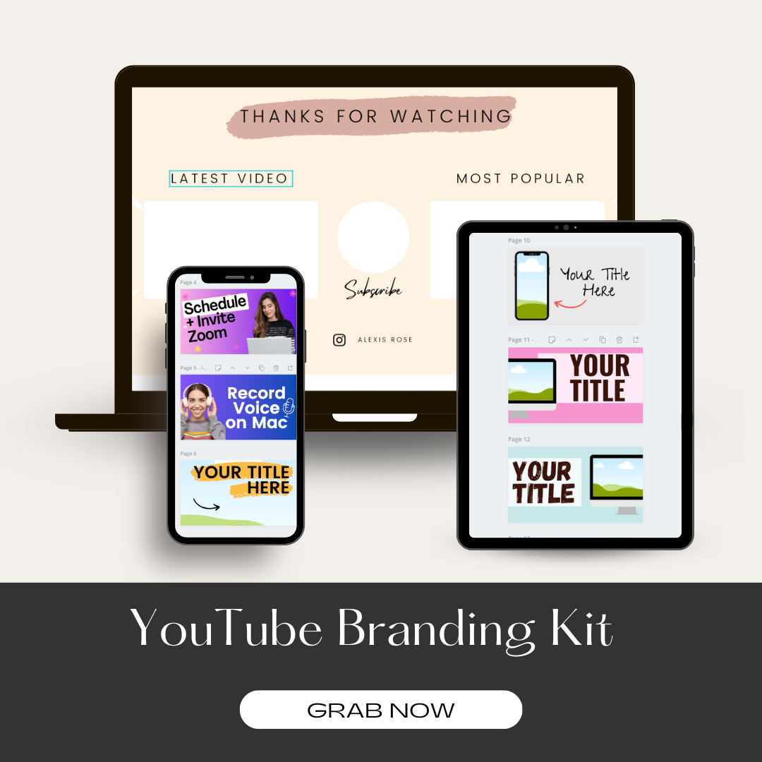 YouTube Branding Kit - Editable Canva Templates - YouTube Thumbnails, –  Lindsey Hazel