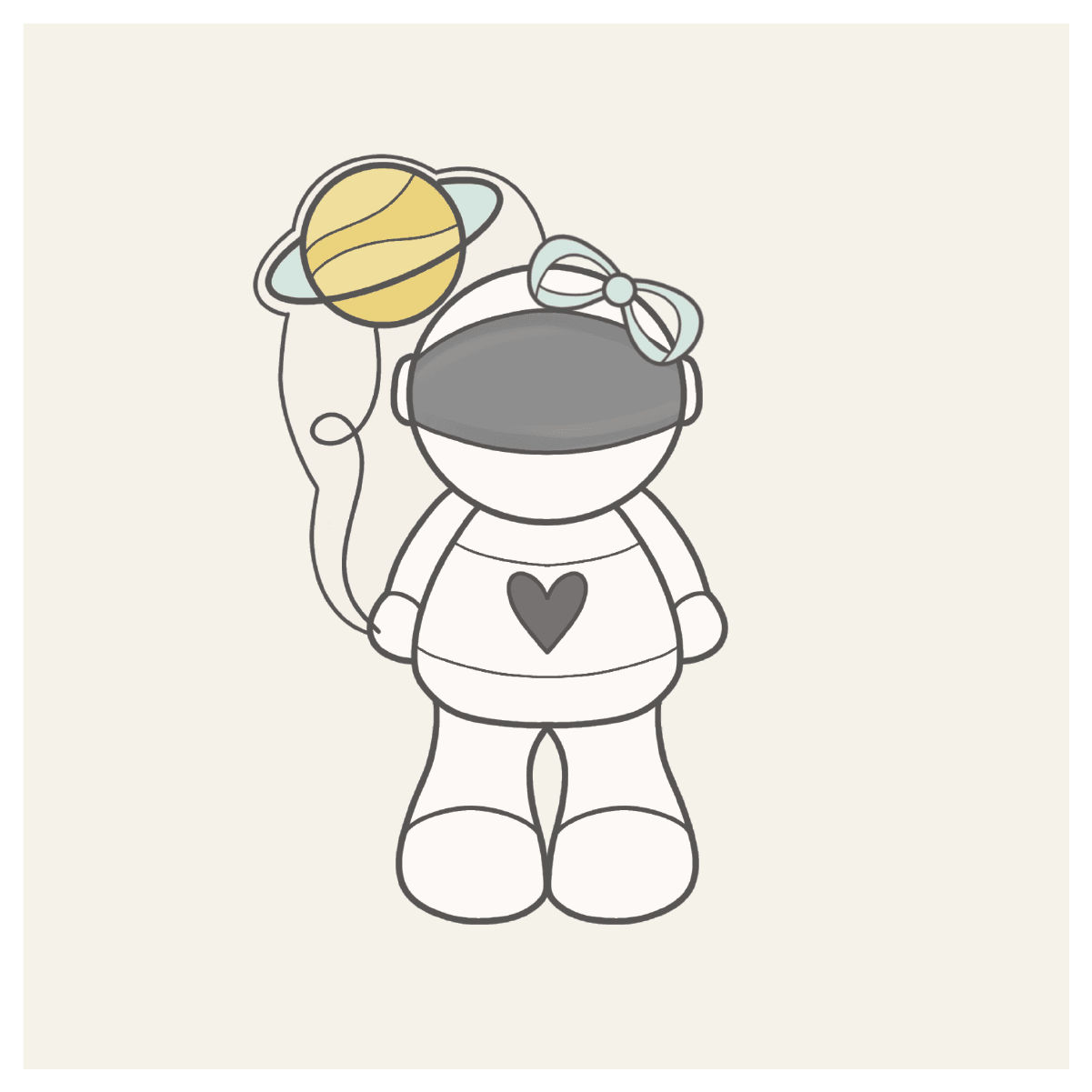 Balloon Astronaut Cookie Cutter