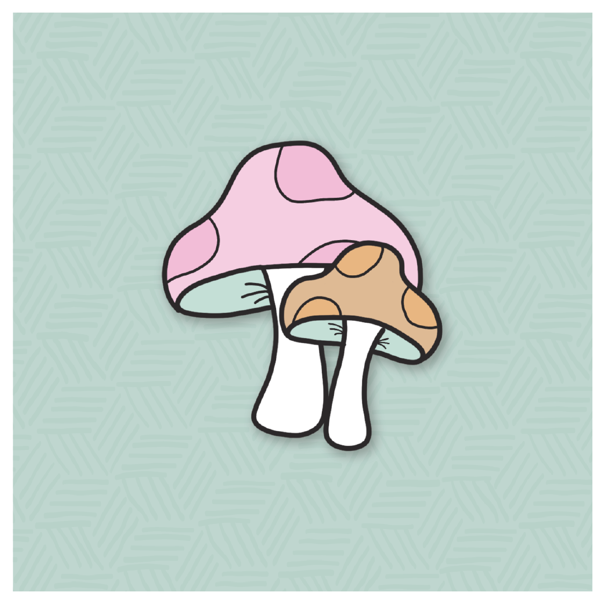 Mushroom Cookie Cutter & Stamp #1, Fairy Pixie Hippie Stoner Weed Shroom  Garden