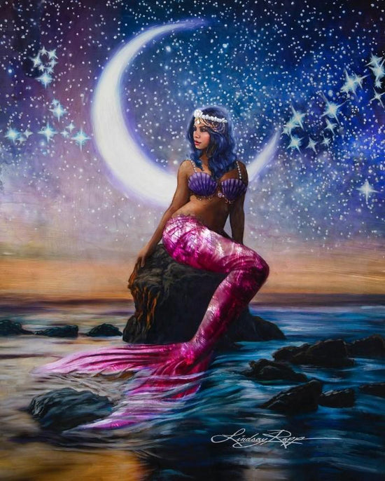 cardboard diamond painting lovely mermaid - Fashion Diamond Painting