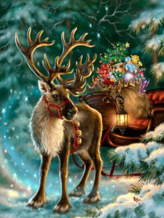 Diamond Painting Kit: Christmas Reindeer – Readicut