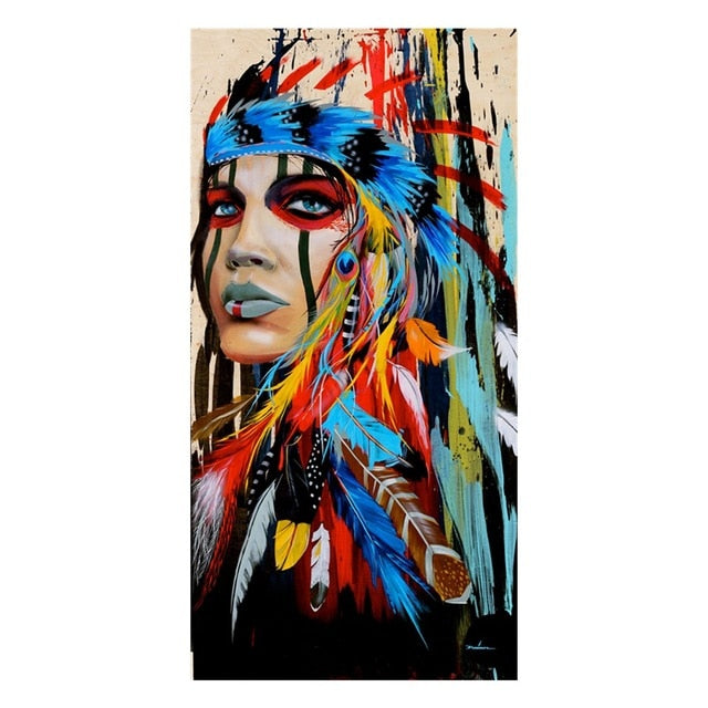 native indian women paintings