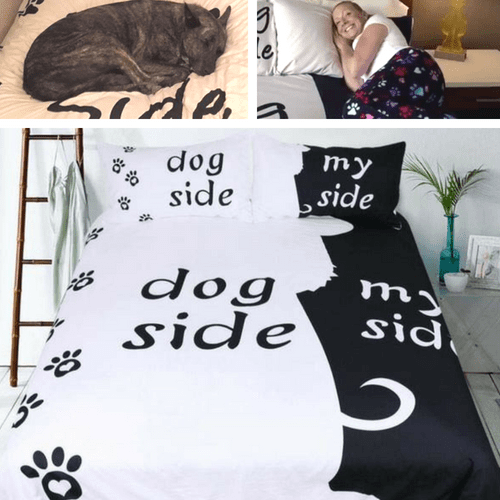 Dog Side My Side Bedding Sets Duvet Cover And 2 Pillowcases