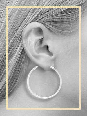 Round Hoop Earrings for Women