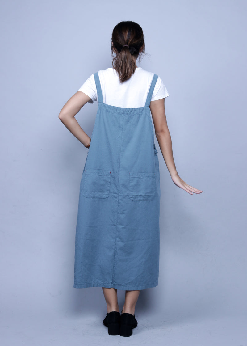 oversized pinafore dress