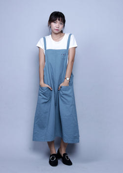 oversized pinafore dress