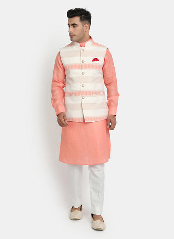 Kurta Pyjama Set Online india - Kurta Pyjama Nehru jacket – Bonsoir