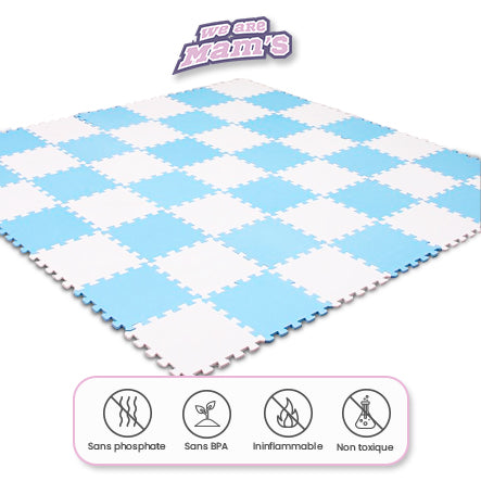 6pcs, Tapis De Jeu Pour Bébé En Lin Doux Et Non Toxique, Tapis De Jeu Pour  Tout-petits Rafraîchissant En Lin, Tapis De Sol En Mousse Carrée Pour  Enfants Et Bébés En Prime