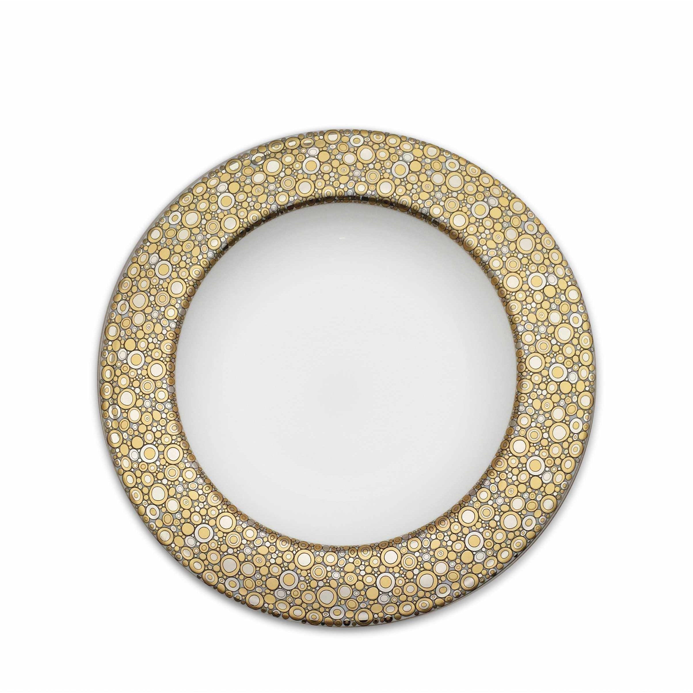 Set of (4) Ellington Shimmer - Gold & Platinum Rimmed Soup Bowls | Room ...