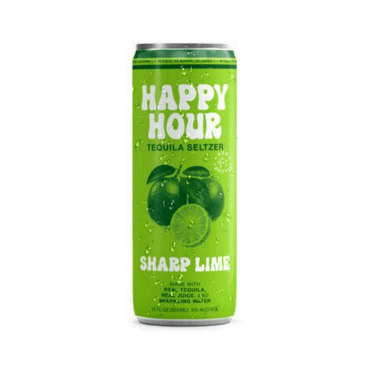 Happy Hour Sharp Lime Tequila Seltzer (4 Pack) Image 1