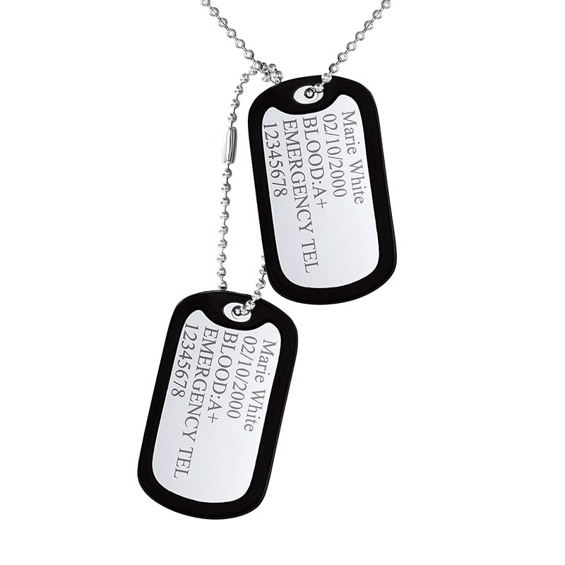 soldier name tag necklace