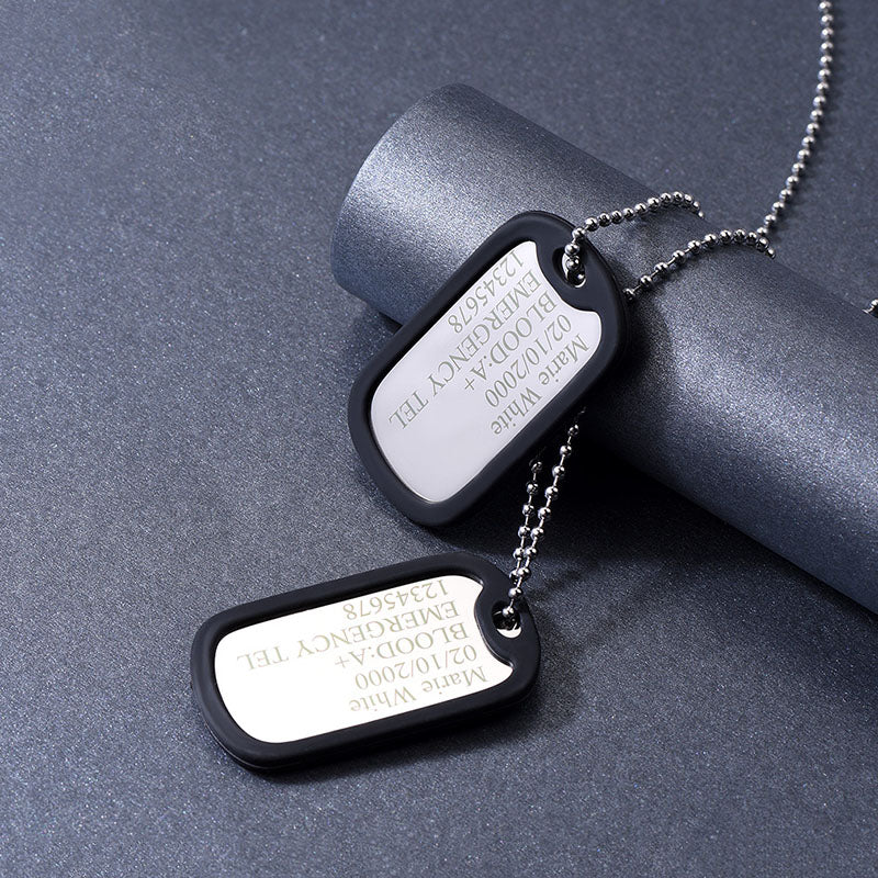 custom engraved military dog tags