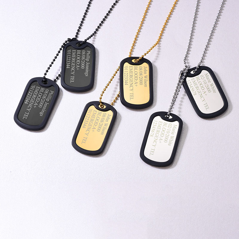 custom military dog tags for humans