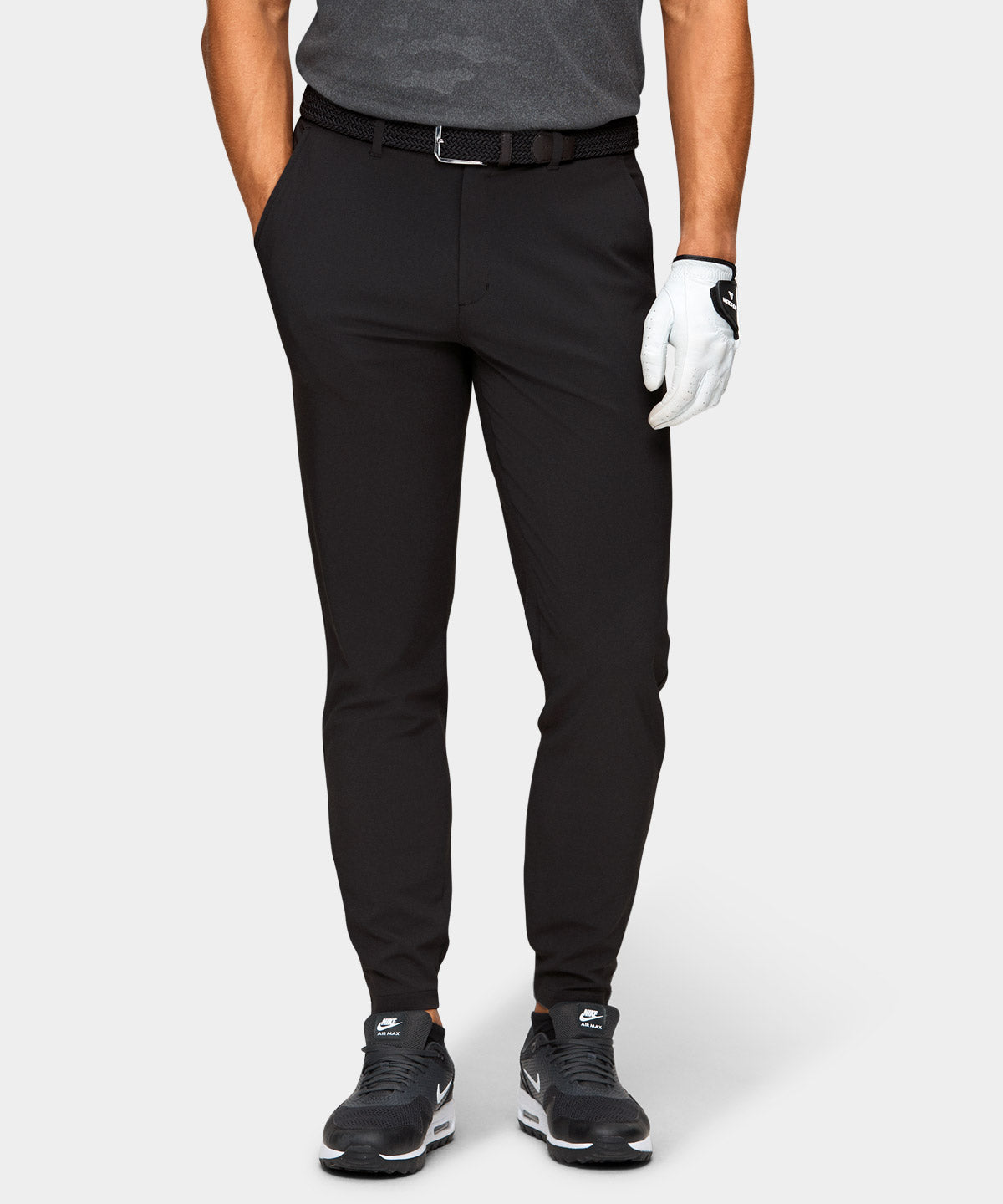 Black Four-Way Stretch Jogger - Macade Golf product image