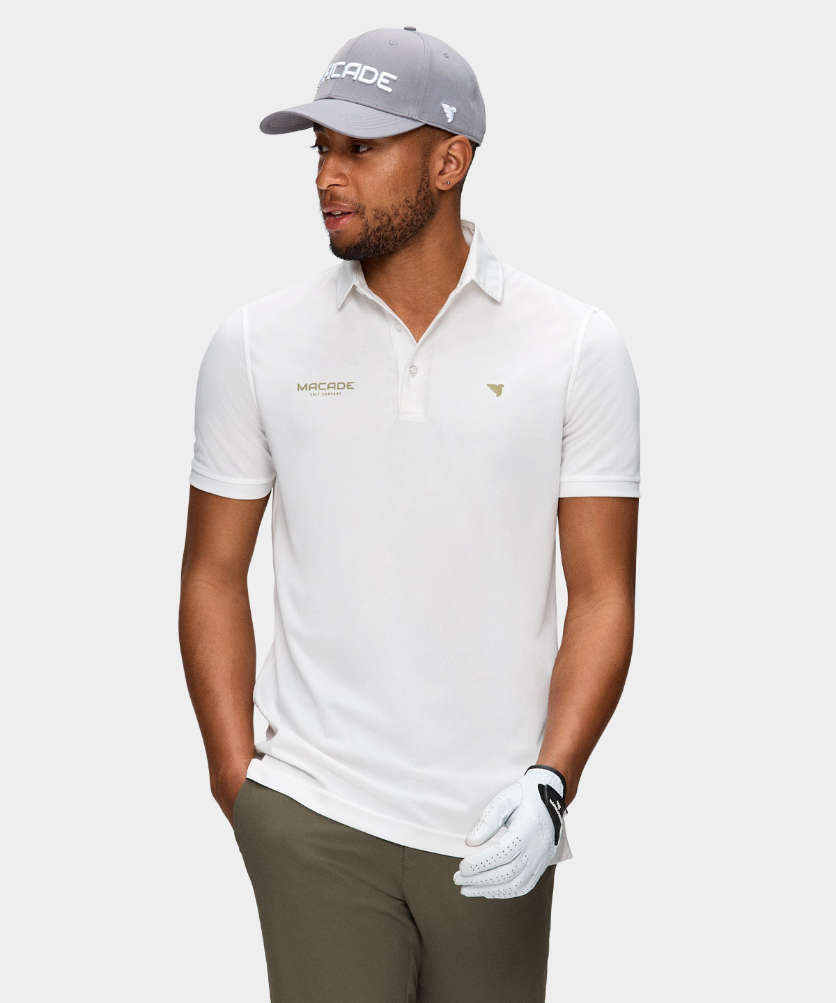 off white golf shirt