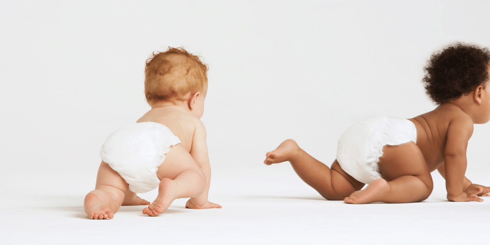 baby in a disposable nappy. are reusable nappies hygienic