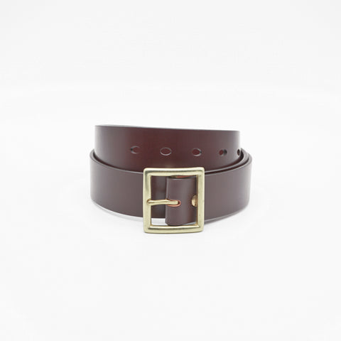 OGL - Belt- Vintage Buckle Leather Belt - Black – Brund