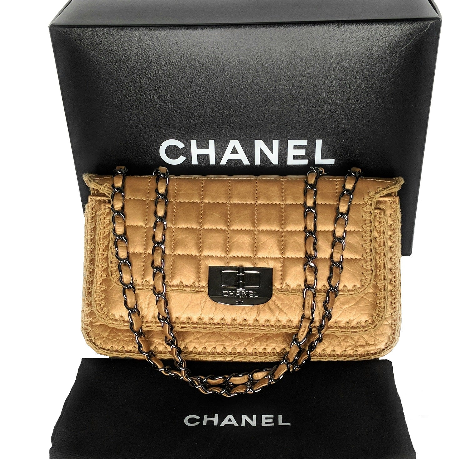 chanel square quilted bag