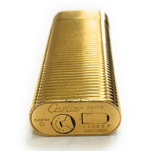 cartier gold plated lighter