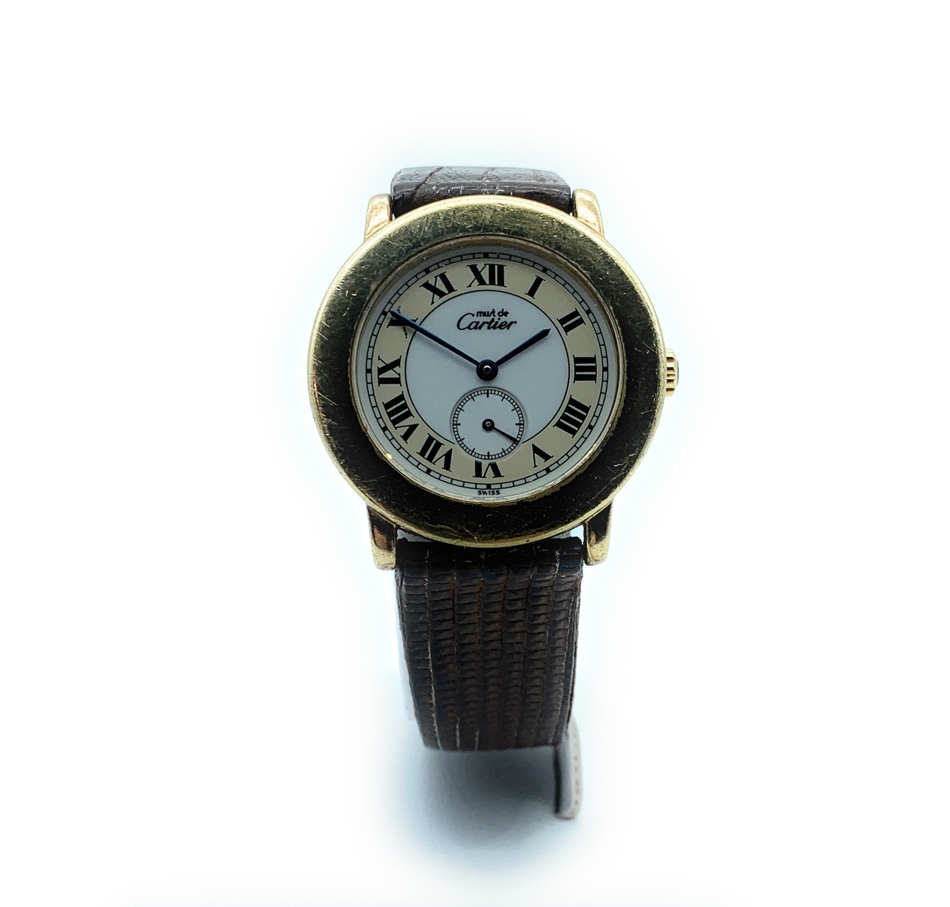 Must De Cartier Vermeil 1810 Ronde 33mm 