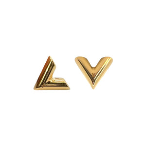 NEW Louis Vuitton LV Iconic Earrings Gold Hardware Cruise Collection M00610