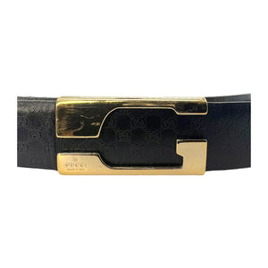 Louis Vuitton Signature Chain Belt Monogram Eclipse Canvas Medium Black  14264198